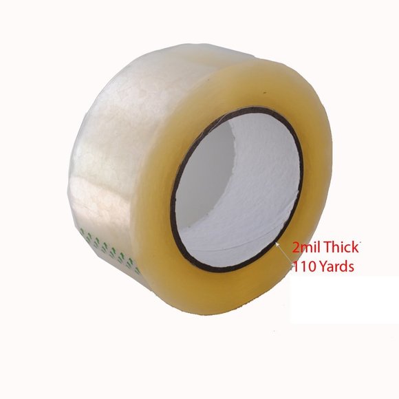 Carton Sealing Tape (2 Pack) 110 Yards 2 Mil 330 ft Clear Shipping Packing Tape - Picture 5 of 5